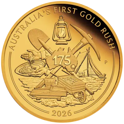 1 oz Gold Coin - Australia's First Gold Rush - 175th Anniversary - 2026