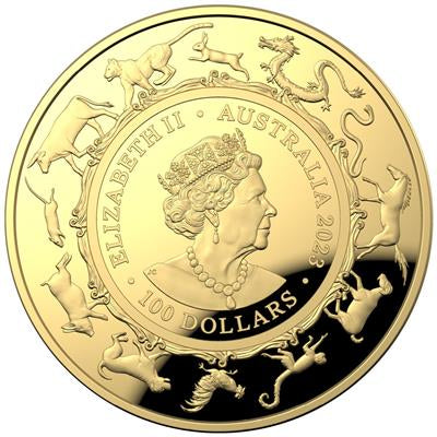 Australia 2023
YEAR OF THE RABBIT - 1 OZ
DOMED - NEW LUNAR
100 $ | 1 Oz Gold | Proof
Mintage only 750 pieces