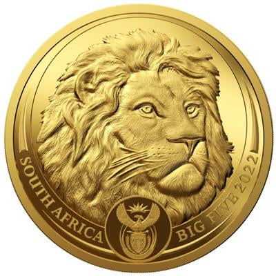 LION - 1 OZ  BIG FIVE 50 Rand | 1 Oz Gold | Proof