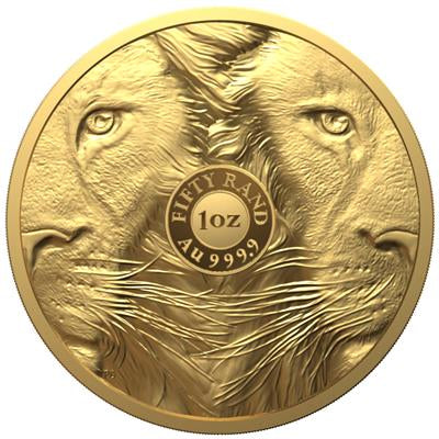 LION - 1 OZ  BIG FIVE 50 Rand | 1 Oz Gold | Proof