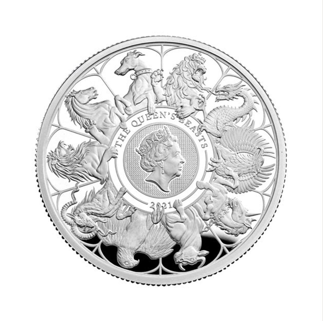 The Queen's Beasts 2021 UK Silver Kilo Coin